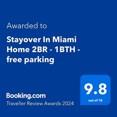 Stayover In Miami Home 2Br - 1Bth - Free Parking Eksteriør bilde